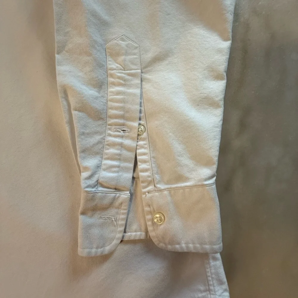 Ralph Lauren Men's white Chambray button down Shirt 16.5-35
